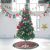 New Christmas Decoration Supplies Snowflake Plaid Artificial Wool Edging Tree Skirt Tree Bottom Decorative Tree Apron