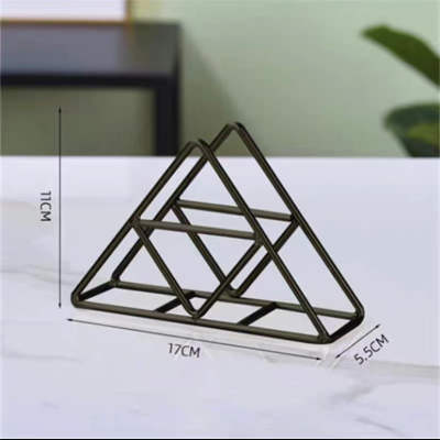 Iron Tissue Holder Tissue Holder Metal Vertical Napkin Holder Cafe Hotel Paperboard Clip Dining Table Storage