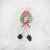 Cross-Border Foreign Trade Christmas Decorations Circle Wooden Santa Claus Snowman Elk Sticky Pine Cone Bell Bow