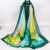 Silk Scarf for Women Spring and Autumn Thin Fresh New Silk Forged Artificial Silk Scarf Holiday Decoration Beach Towel Scarf for Women