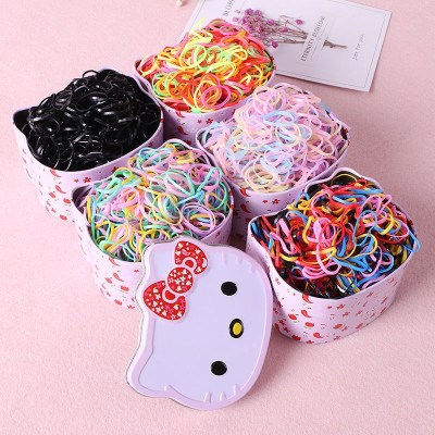 Children's Hair Accessories Do Not Hurt Hair Small Size Girls Hair Band Baby Baby Rubber Gasket Headdress Disposable Hair Ring Box