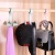 Plastic handbag purse holder rack storage organizer belt tie