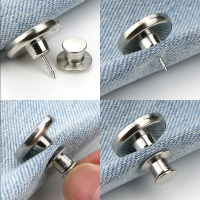 Waist Button Nail-Free Detachable Universal Button Denim Pants Waist Adjustment Big Change Essence Sewing Free Button