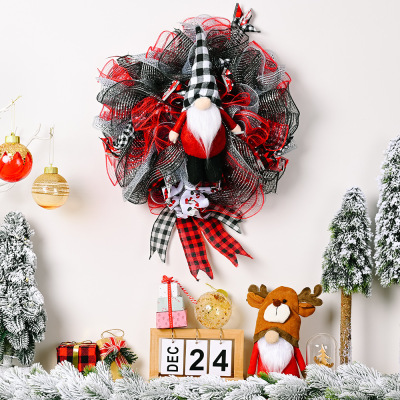 New Christmas Decorations Christmas Doll Ribbon Garland Venue Decoration Atmosphere Decoration Pendant Garland