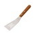 Wooden Handle Shovel Stainless Steel Scallion Pancake Shovel Teppanyaki Flat Shovel Food Shovel Fried Spatula Pancake Steak Tool