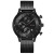 Korean-Style Lightweight Watch Men's Mesh Quartz Watch Fashionable Simple Black Six-Pin Watch Calendar Men's Watch Generation