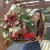 New Arrival Red Truck Christmas Wreath Farmhouse Red Truck Wreath Christmas Decoration Winter Wreath