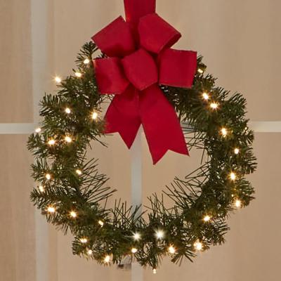 Independent Station Christmas Country Style Garland Holiday Decorations Red Christmas Door Hanging Festival Wreath 30cm