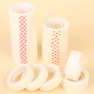 Factory Direct Sales Magical Tape Hand Tear Writing Paste Traceless Magical Tape Transparent Frosted 10 Rolls