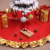 Hot Sale Christmas Decoration Supplies Christmas Tree Skirt 90cm Red Phnom Penh Tree Skirt Scene Setting Supplies Wholesale