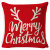 Christmas Pillow Cover Linen Peach Skin Fabric Sofa Pillow Waist Pillow Cushion Cover Amazon Cross-Border New Arrival Pillow