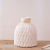 Artistic Fresh White Powder Blue Ceramic Small Vase Flower Device with Hemp Rope Bow Soft Home Decoration Small Size