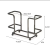 Iron Tissue Holder Tissue Holder Metal Vertical Napkin Holder Cafe Hotel Paperboard Clip Dining Table Storage