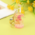 Creative New Princess Style Quicksand Oil Acrylic Dried Flower Floating Bottle Keychain Four-Color Lavender Floating Bottle