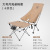 Three Donkeys Outdoor Folding Chair Portable Ultralight Moon Chair Camping Chair Leisure Lengthened Backrest Fishing Chair