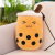 Creative Simulation Milky Tea Cup Plush Toy Pillow Cute Funny Doll Bubble Milk Tea Cup Milky Tea Cup Cushion Creative Decoration