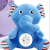 Soothing Sleeping Baby Toy Elephant Plush Washable with Projection Night Light and Music
