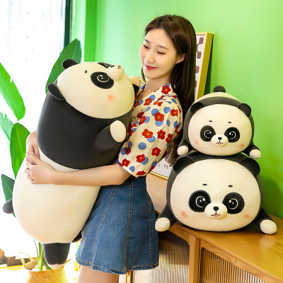 Chubby Pier Panda Plush Toy Cute Panda Doll Children Panda Pillow Sleeping Doll Factory Wholesale