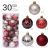 Cross-Border Christmas Decorations 6cm/30PCs Shaped Painted Christmas Ball Set Christmas Tree Pendant