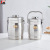 Stainless Steel Insulation Pot Pot Household Large Capacity Three-Layer Drum Vacuum Insulation Pot Bento Box