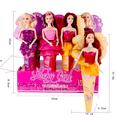 New Ice Cream Packaging Puzzle Girls Playing House Children's Toy Barbie Doll Gift Set Fashion