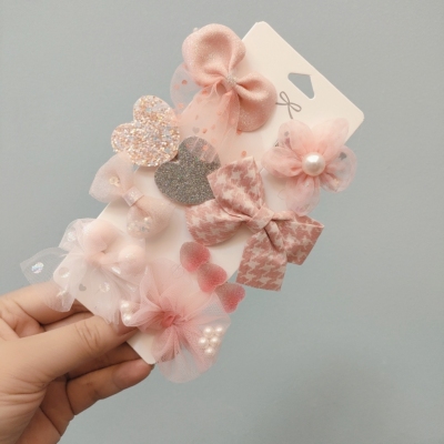 Exquisite simple hair clip hair clip set girls a pair of hairclips headband hair accessories set factory direct sales