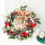 Amazon New Christmas Decorations Eucalyptus Leaf Pine Cones Artificial Wreath Christmas Window Door Pendant
