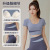 Patchwork Contrast Color Yoga Suit Women's Spring and Summer Midriff-Baring Short Sleeve Suit High Waist Hip Lift Running Exercise Workout Outfit