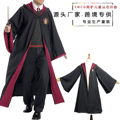 Genuine Harry Potter Clothes Magic Robe Costume Cloak Robe Cosplay Clothing Wizard Robe Wholesale