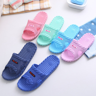 Summer Bathroom Slippers Four Seasons Couple Household Slippers Men and Women Indoor Home Bath Sandals Free Shipping