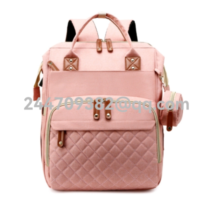 New Stylish and Versatile Mummy Bag Mom Outing Backpack Lightweight Simple Backpack Mother Bag Baby Diaper Bag Backpack