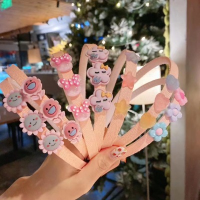 Children's Hairpin Baby Girls' Hairband Cute Headband Little Girl South Korea Toothed Non-Slip Princess Does Not Hurt the Head Baby