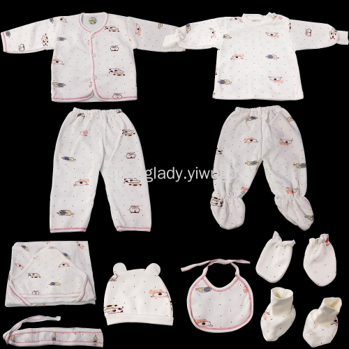 spring lady milk silk baby clothes newborn suit baby suit baby 10-piece children‘s clothing