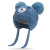 Bear Double Fur Ball Infants Baby Knitted Hat Winter Warm Ear Protection Child Kid Wool Hat