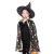 Halloween Cloak Cosplay Witch Magic Cloak Children's Five-Star Bronzing Cloak Witch Performance Costume