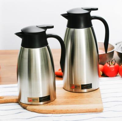 Zenlo 304 Yarun Vacuum Wide-Mouth Stainless Steel Vacuum Thermos Coffee Pot Thermos European-Style Home Office