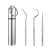 304 Stainless Steel Toothpick Get Food Stuck between Teeth Ultra-Fine Toothpick Portable Oral Tooth Cleaning Toothpick