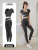Patchwork Contrast Color Yoga Suit Women's Spring and Summer Midriff-Baring Short Sleeve Suit High Waist Hip Lift Running Exercise Workout Outfit