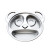 Stainless Steel Plate round Plate Fast Food Plate Kindergarten Plate Panda Monkey Grid Plate Student Meal Lunch Box