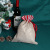 Christmas Gift Bag Santa Claus Apple Drawstring Bag Three-Dimensional Linen Candy Bags Drawstring Gift Bag
