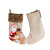 Plush Christmas Stockings Elderly Snowman Elk Candy Bag Embroidery Gift Socks Christmas Tree Gift Pendant