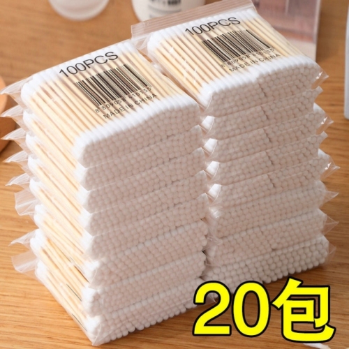 cotton swab stick for makeup and beauty cotton swab wholesale household disposable double-headed cotton swab ear picking