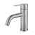 Glass Basin Curved Nozzle Basin Cold Water Faucet Wash Basin Washbasin Stainless Steel Single Cold Curved Nozzle Inter-Platform Basin Faucet