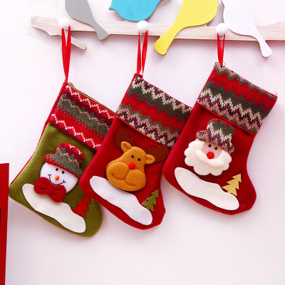 Christmas Decorations Santa Snowman Socks Christmas Socks Gift Bag Candy Bag Christmas Gift Bag Wholesale
