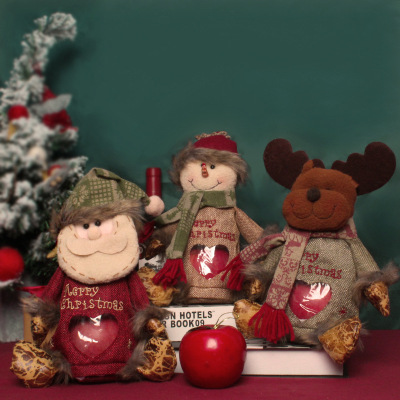 Christmas Apple Bag Santa Claus Snowman Candy Bag Christmas Eve Children's Gift Bag Wholesale