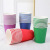 Factory Wholesale Kindergarten Children's DIY Paper Cup Disposable Paper Cup Painting 9 Oz Solid Color Coated Cup 250ml