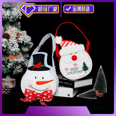 Santa Snowman Handbag Creative Holiday Children Candy Bag Gift Bag Christmas Decorations