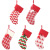 New Christmas Decorations Woolen Yarn Socks Red and White Elk Gift Bag Children Gift Bag Knitted Christmas Stockings