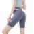 Contrast Color Stretch Yoga Pants Women's High Waist Hip Lift Cross Shorts Seamless Peach Pants Summer Sports Anti-Exposure Shorts