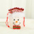 Christmas Decorations DIY Flannel Apple Bag Drawstring Bag Decoration Christmas Doll Gift Bag Wholesale